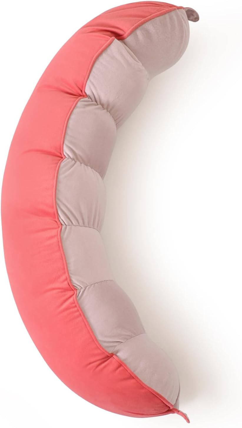 Peallow(Pat. Pend) – Long Round Body Pillow for Adults, Bolster Pillow for Sleeping, Soft and Supportive Pillow for Sleeping & Lumbar…
