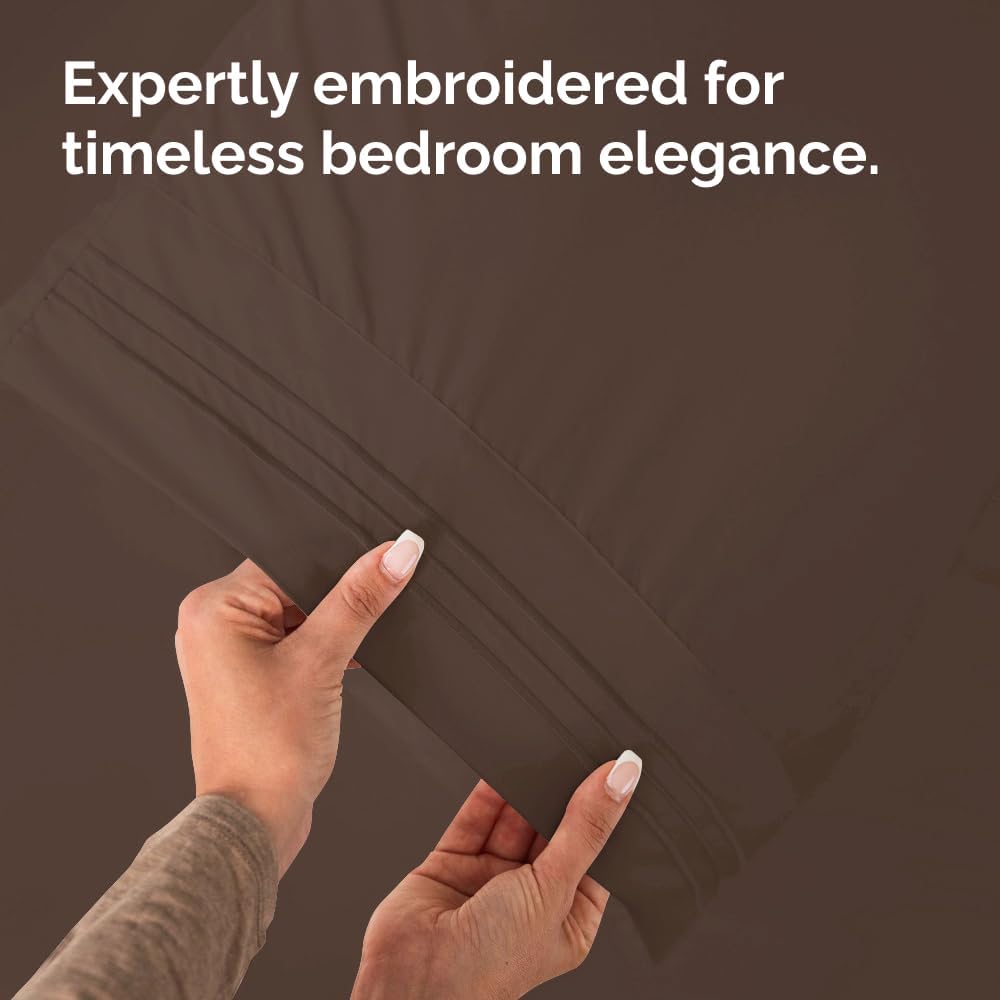 King Pillow Cases Set of 4 - Ultra Soft Hotel Quality Pillowcase Covers - Comfy, Cozy & Wrinkle Free - Shrinkage, Stain and Fade…
