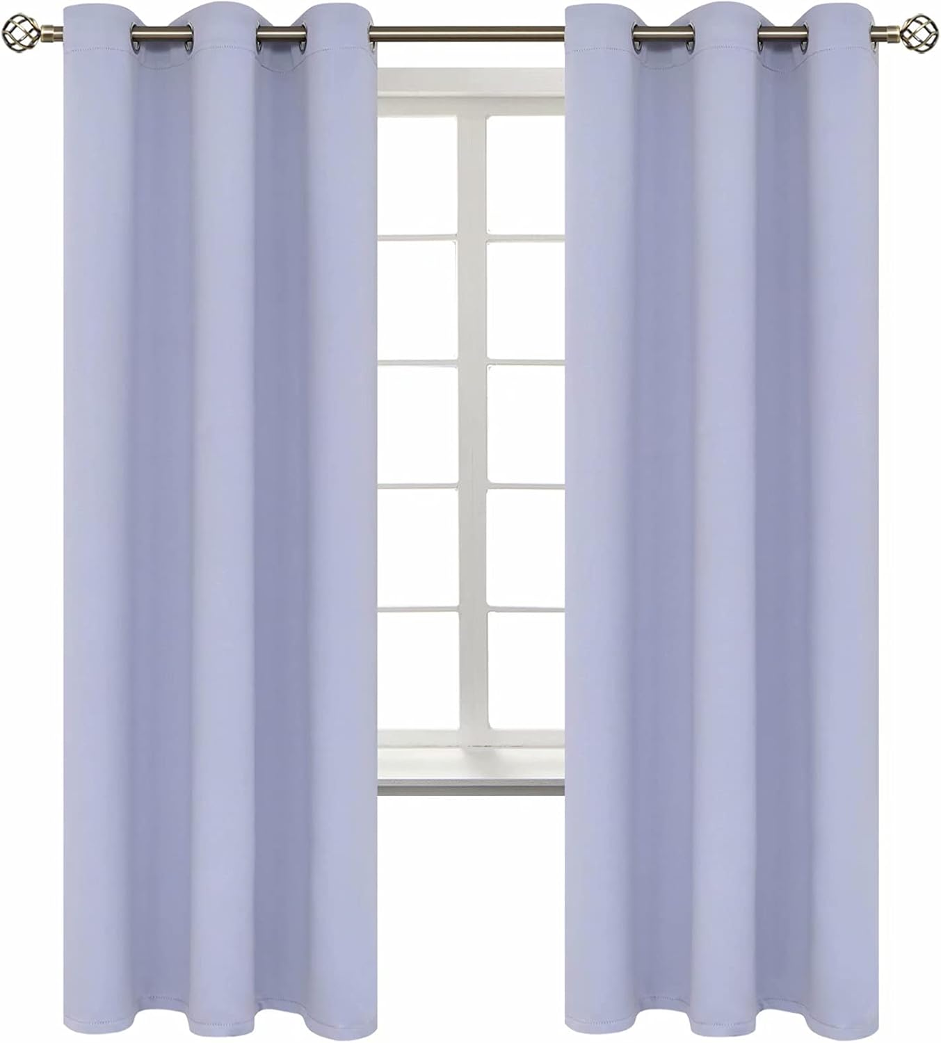 BGment Room Darkening Curtains 72 Inches Long - Grommet Thermal Insulated Drapes Window Treatment Curtains for Bedroom, 2 Panels, 42 x 72 I…
