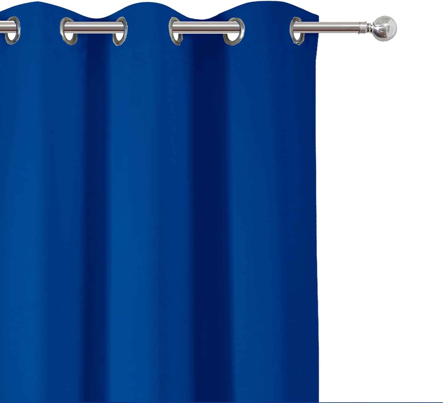 Lemomo Blackout Curtains 66 x 54 Inch Long Royal Blue Curtains Set of 2 Panels Room Darkening Curtains for Bedroom and Living Room 54 Inch…