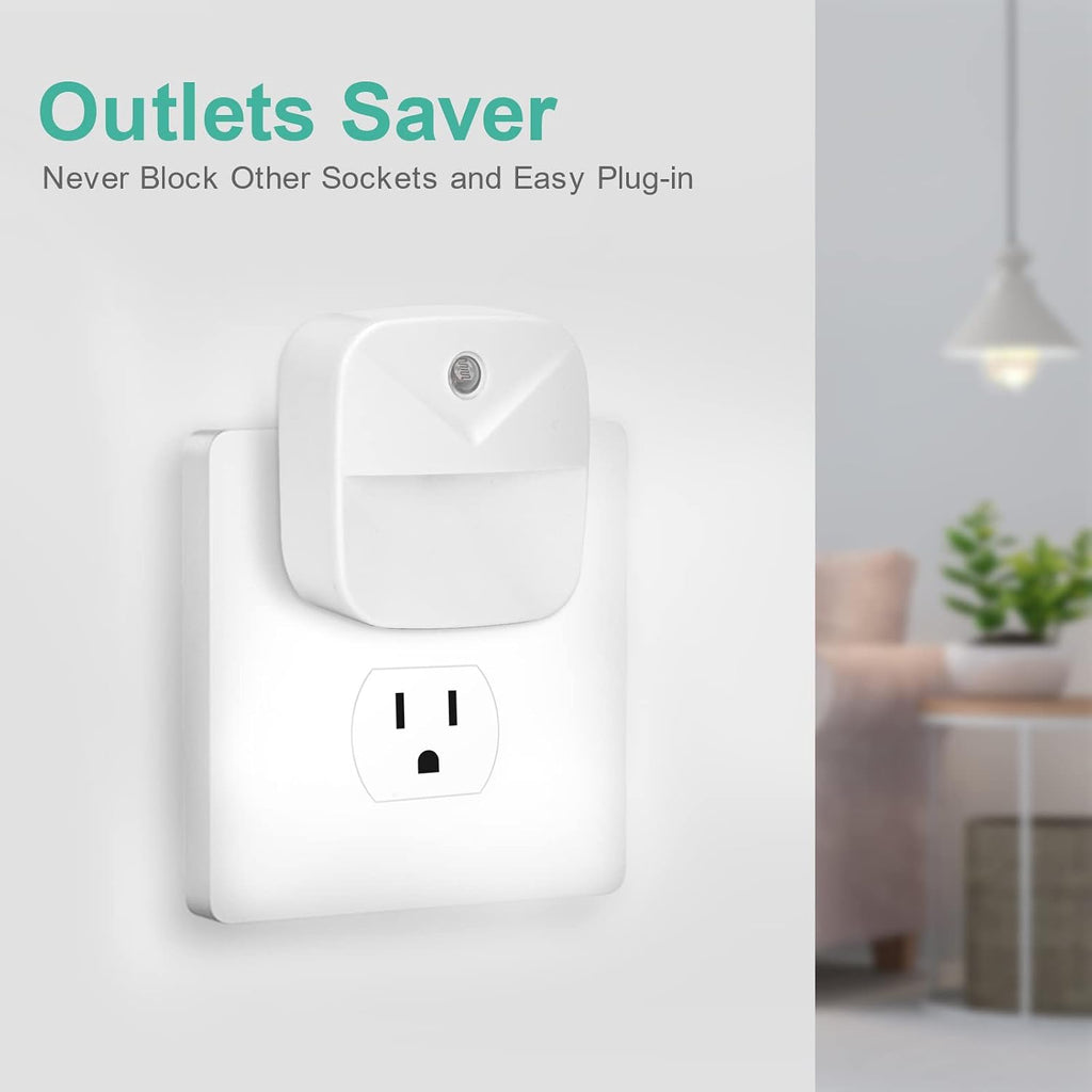 6 Pack Night Light Plug in, LED Nightlights Smart Dusk to Dawn Sensor, Plug into Wall Nightlights Suitable for Bedroom, Bathroom…