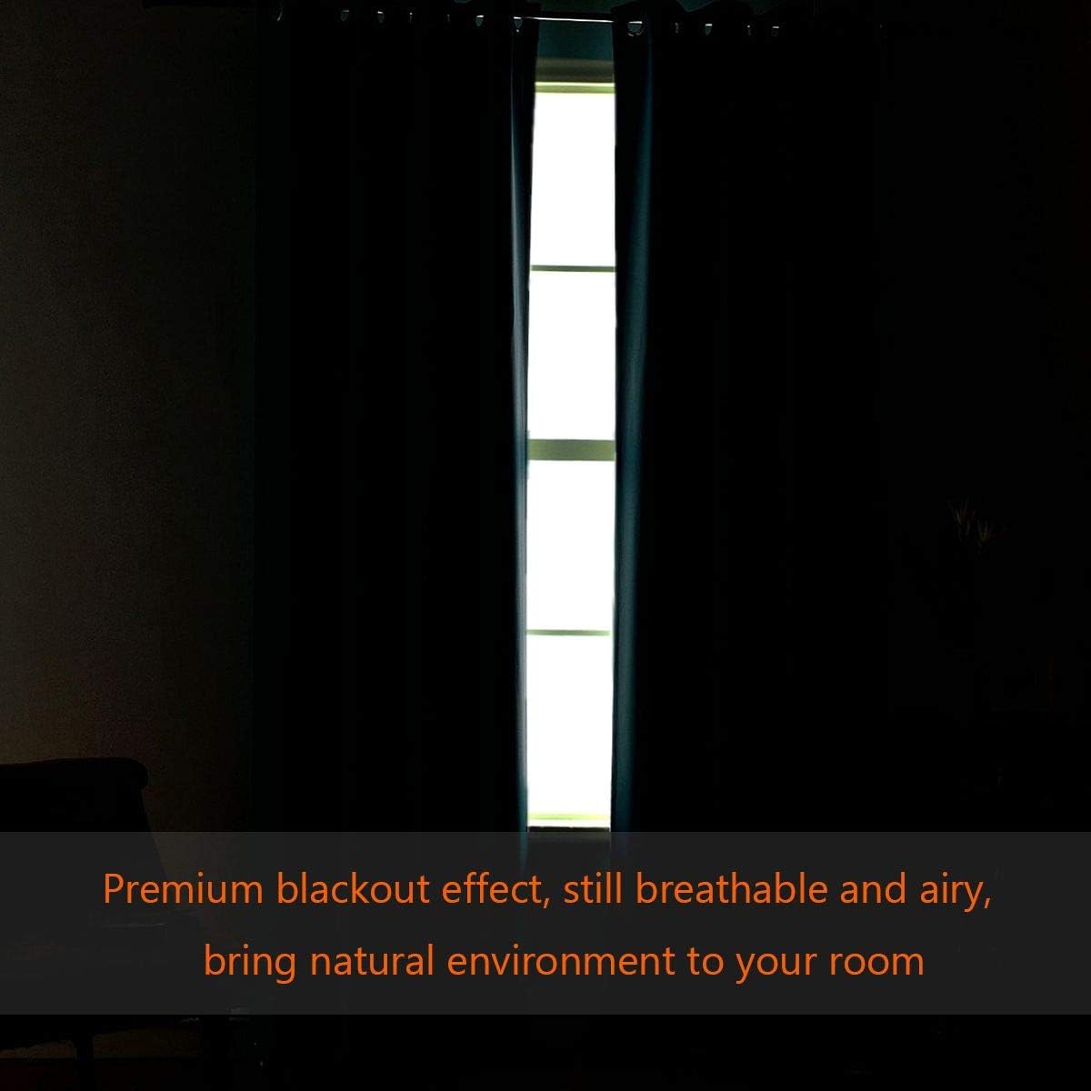 H.VERSAILTEX Blackout Patio Curtains 100 x 108 Inches for Sliding Door Extral Wide Blackout Curtain Panels Thermal Insulated Ro…