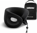 Cabeau Evolution X Deluxe - Best Travel Neck Pillow with Travel Bag (Diamond Black/White)