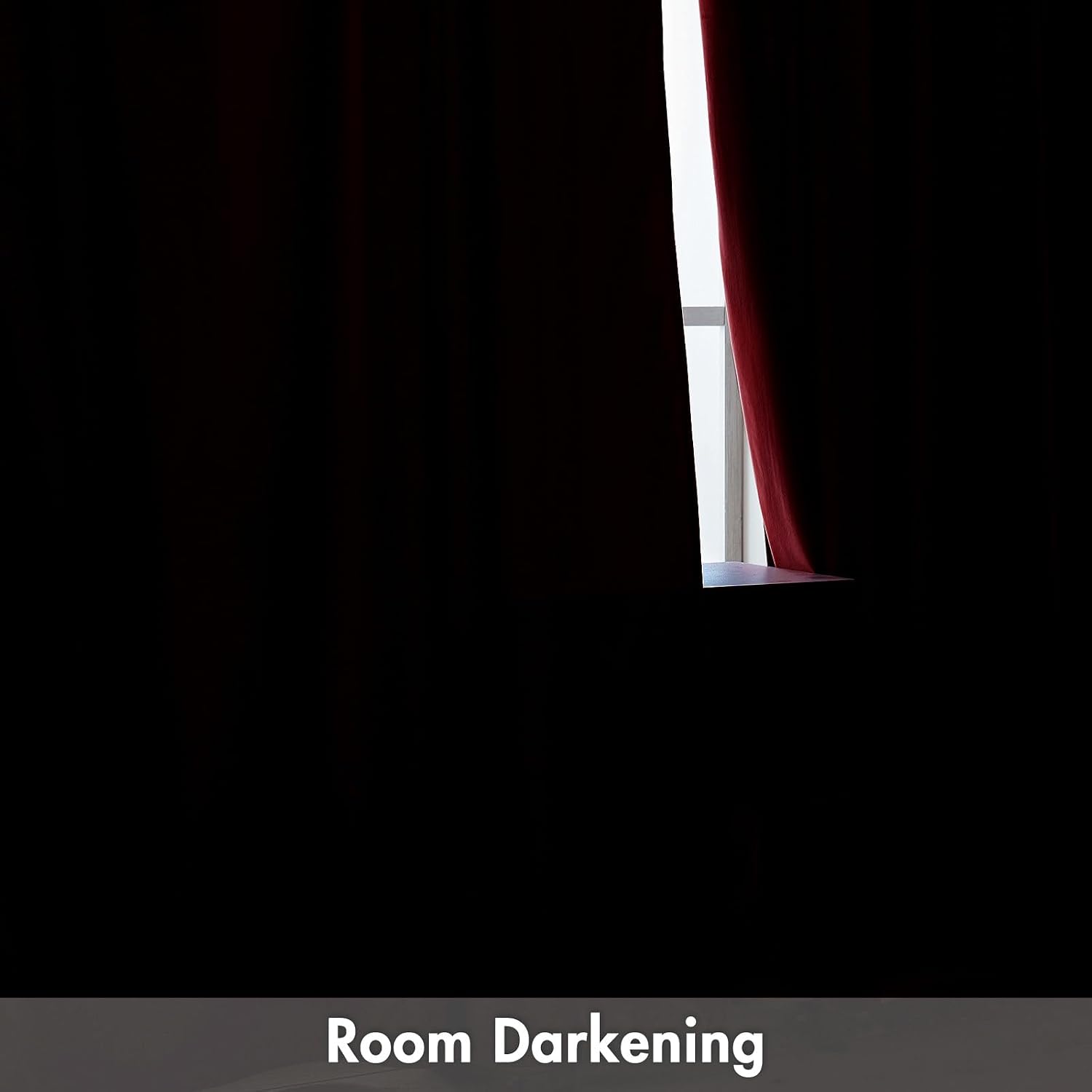 MIULEE Christmas Red Velvet Curtains Thermal Insulated Blackout Curtain Drapes for Bedroom Living Room Darkening 90 Inches Long Curtains…