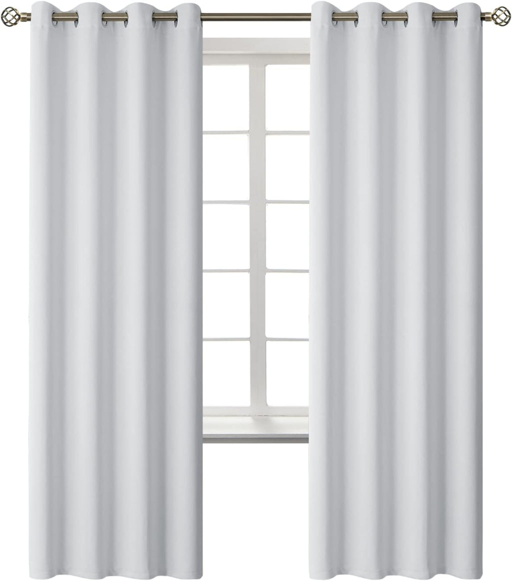 BGment Room Darkening Curtains 72 Inches Long - Grommet Thermal Insulated Drapes Window Treatment Curtains for Bedroom, 2 Panels, 52 x 72 I…