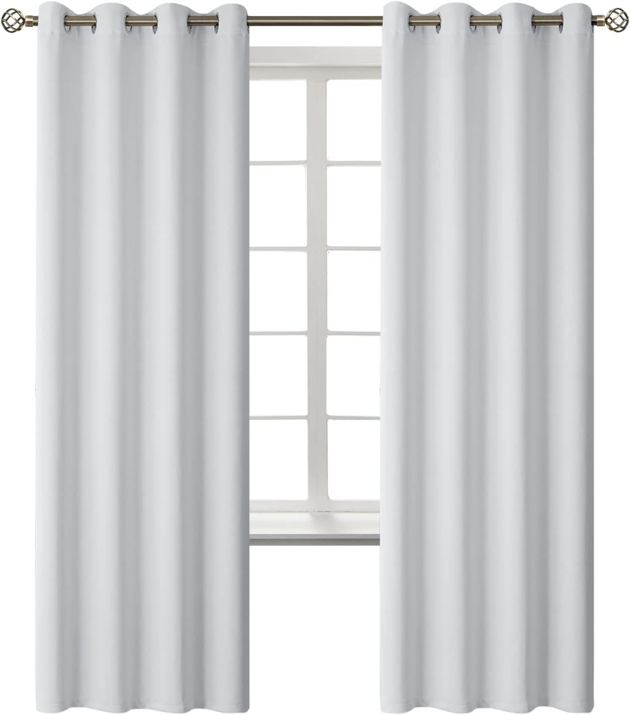 BGment Room Darkening Curtains 72 Inches Long - Grommet Thermal Insulated Drapes Window Treatment Curtains for Bedroom, 2 Panels, 52 x 72 I…