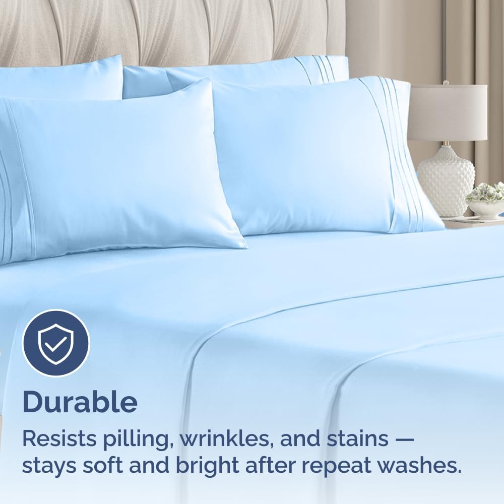 King Standard Pillow Cases Set of 6 - Ultra Soft Hotel Quality Pillowcase Covers - Comfy & Wrinkle Free - Shrink & Fade Resistant…