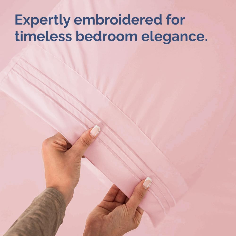 Queen Pillow Cases Set of 2 - Ultra Soft Hotel Quality Pillowcase Covers - Comfy, Cozy & Wrinkle Free - Shrinkage, Stain & Fade Resistant…