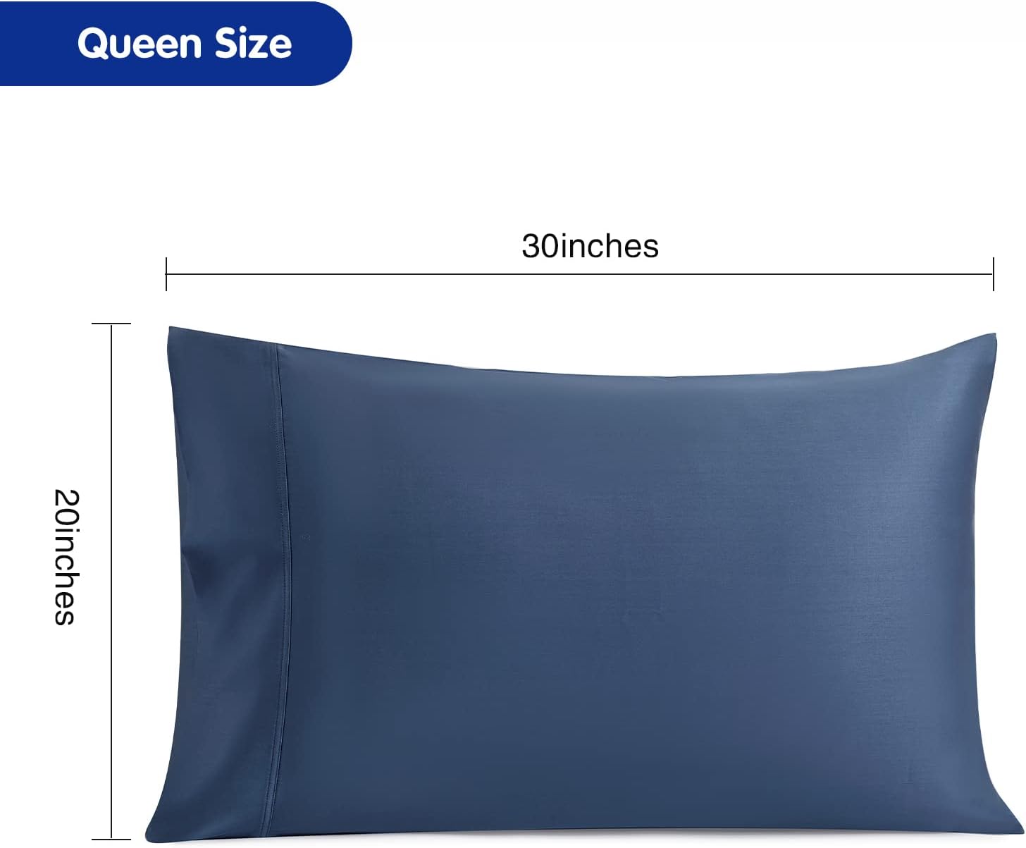 Stnomyhome 100% Eucalyptus Tencel Lyocell Cooling Pillowcase Set of 2, Moisture Wicking, Temperature Regulating, Soft &Smooth Sateen Pillow…