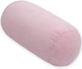 1Middleone 1 MIDDLE ONE Round Cylinder Bolster Pillow with Removable Velour Cover, Tube Roll Cervical Pillow for Head, Neck, Back and Legs…