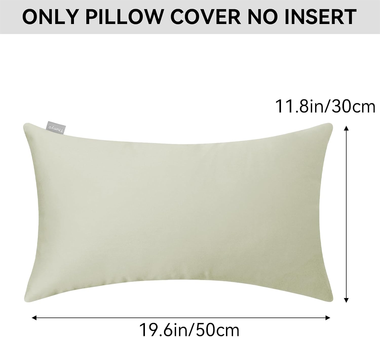 Thmyo 4-Pack 100% Cotton Christmas/Halloween Lumbar Comfortable Solid Decorative Throw Pillow Case Rectangle Cushion Cover Pillowcase Blank…