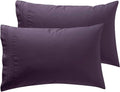 Nestl Microfiber King Pillowcase, 2 - Purple, Soft, Brushed, Envelope Closure, Set of 2, 20x40 Inches cotton