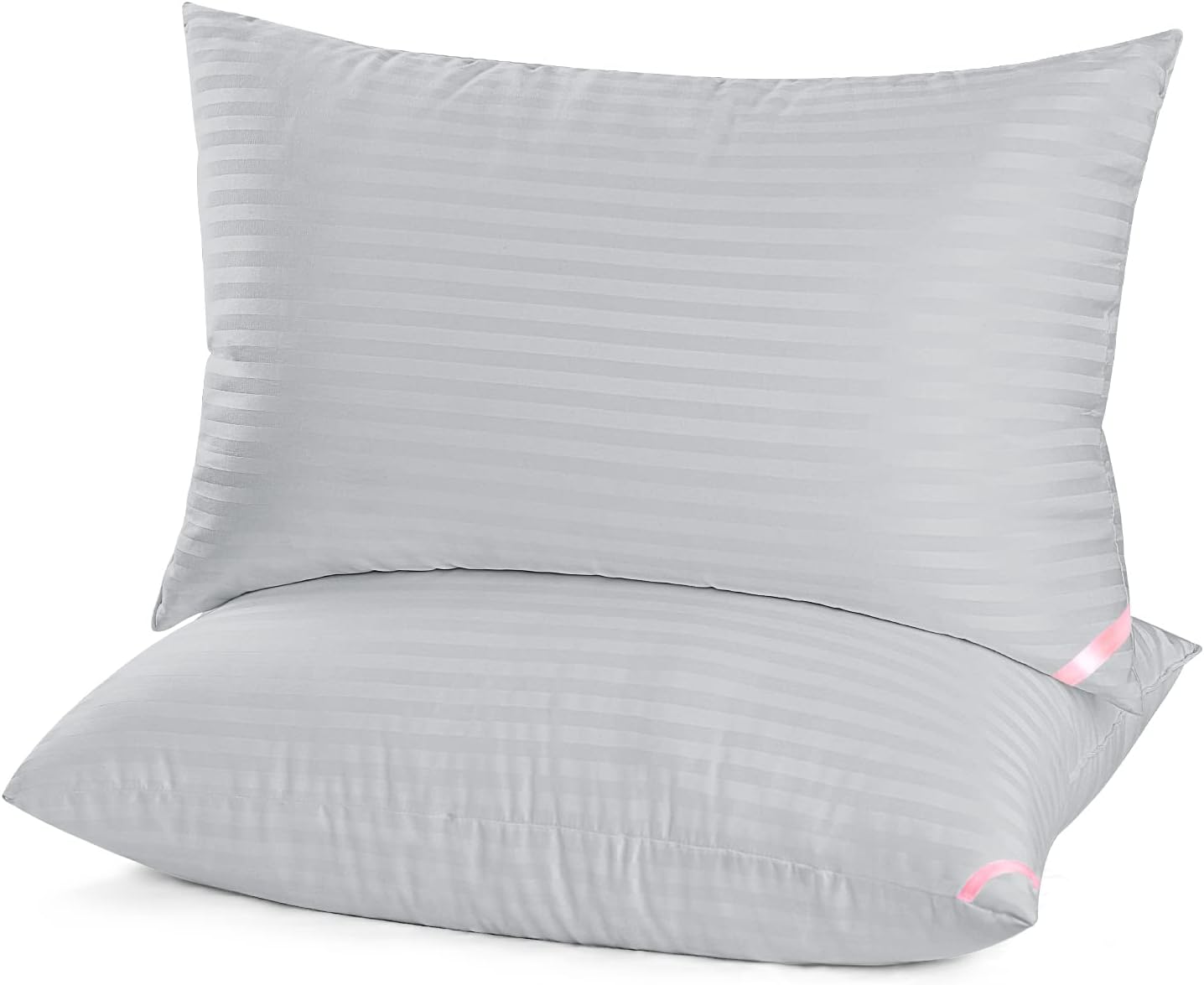 EIUE Bed Pillows for Sleeping 2 Pack Queen Size, Pillows for Side and Back Sleepers, Super Soft Down Alternative Microfiber Filled…