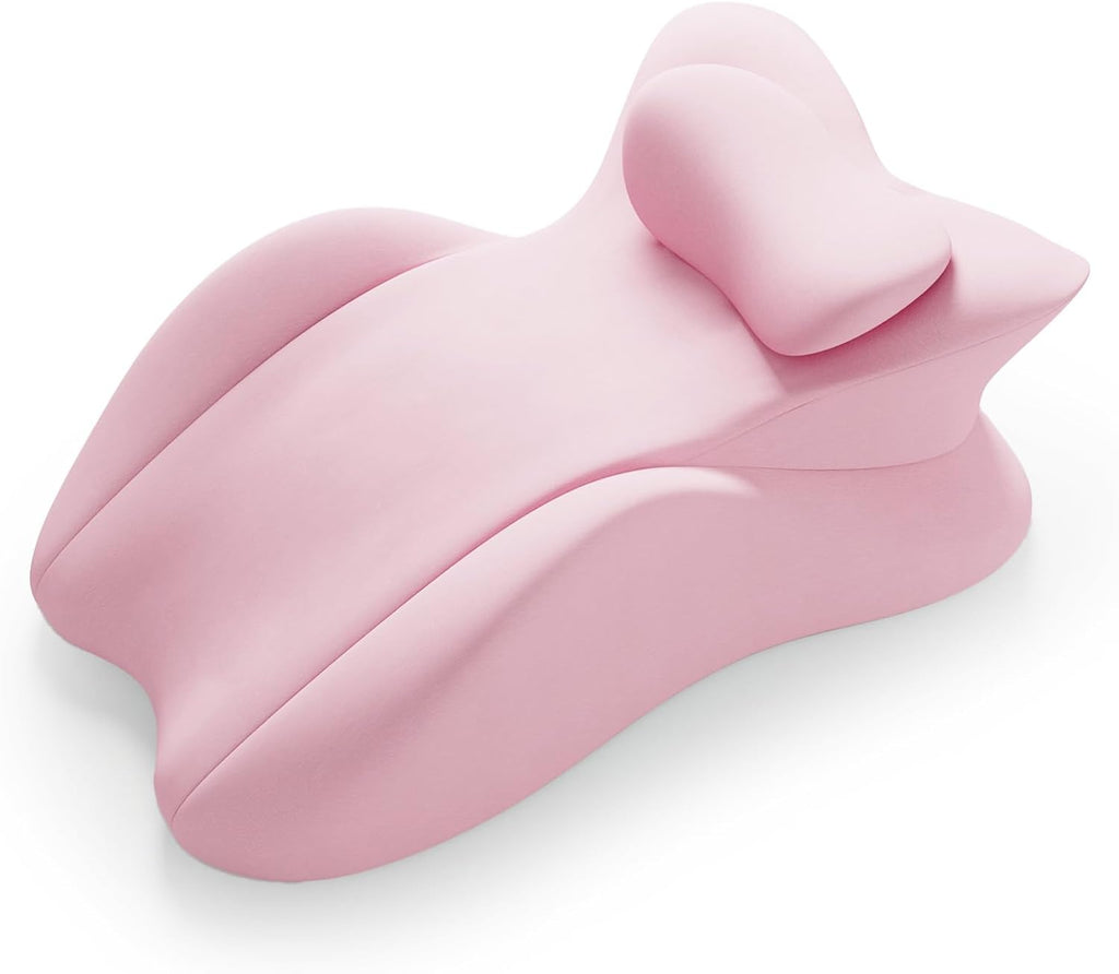 eleELEOPTION ele ELEOPTION Memory Foam Ergonomic Wedge Pillow Prone Reading Pillow for Bed Sofa Stomach Back and Neck Support Sitting Up wi…
