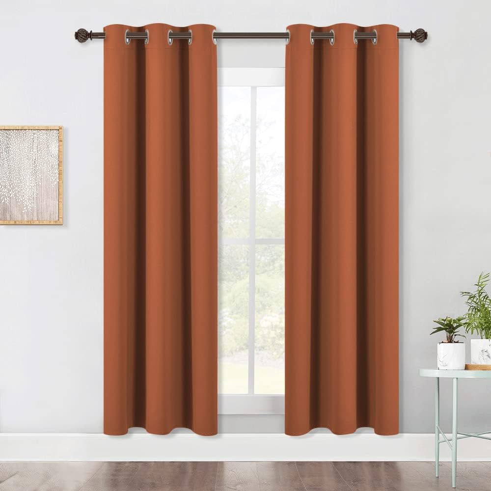 NICETOWN Modern Blackout Curtains Noise Reducing, Thermal Insulated and Privacy Room Darkening Drape Panels for Boy's Guest Room Door…
