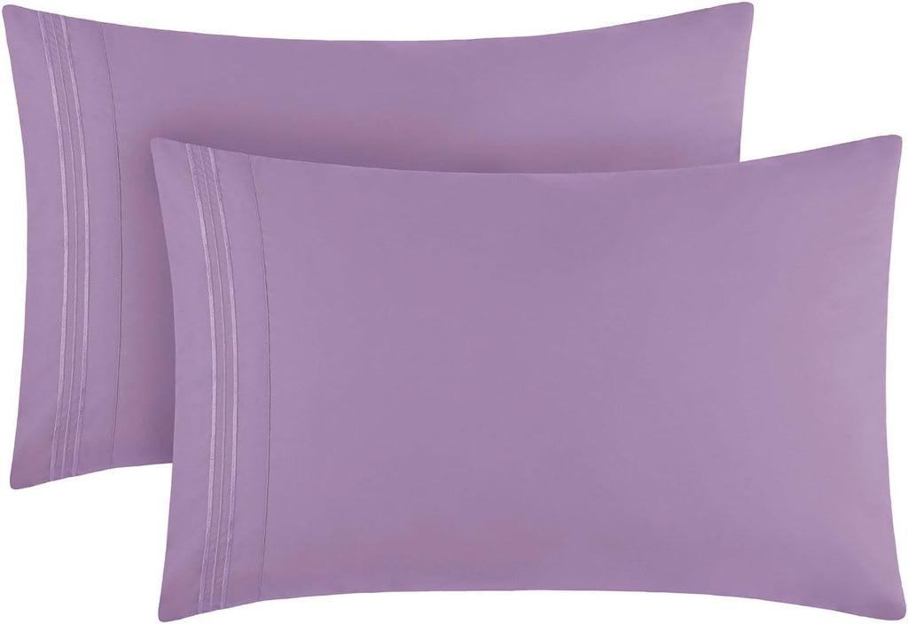 Mellanni Pillow Cases - Luxury, Extra Soft, Cooling Pillow Covers - 2 PC Iconic Collection Pillowcases - Envelope Closure (King 20" x 40",…