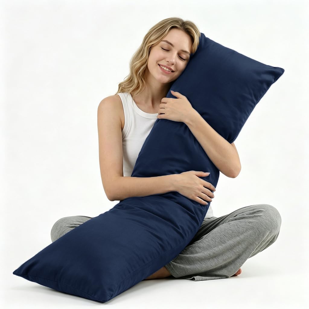 Mioto Weighted Body Pillow for Adult(48" x 14") - Weighted Pillow for Better Sleep, Cooling Body Pillow with Tencel Cover, Long Pillow for…