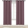 NICETOWN Kitchen Blackout Window Curtain Panel, Dry Rose, 1 Panel, 42 by 72 inches Long, Home Fashion Thermal Insulated Solid Grommet…