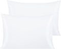 NTBAY Egyptian Cotton Queen Pillowcases - Set of 2, 500 Thread Count Cotton Pillowcases - Soft and Breathable Envelope Closure Pillow…