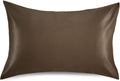 YETTASBIN Solid Color Satin Pillowcase, Soft Breathable Silk Pillow Case with Envelope Closure for Hair and Skin, King Size 40 x 20 Inch