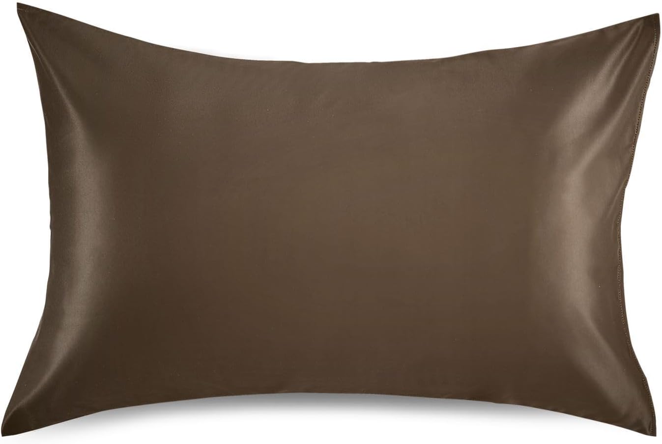 YETTASBIN Solid Color Satin Pillowcase, Soft Breathable Silk Pillow Case with Envelope Closure for Hair and Skin, King Size 40 x 20 Inch