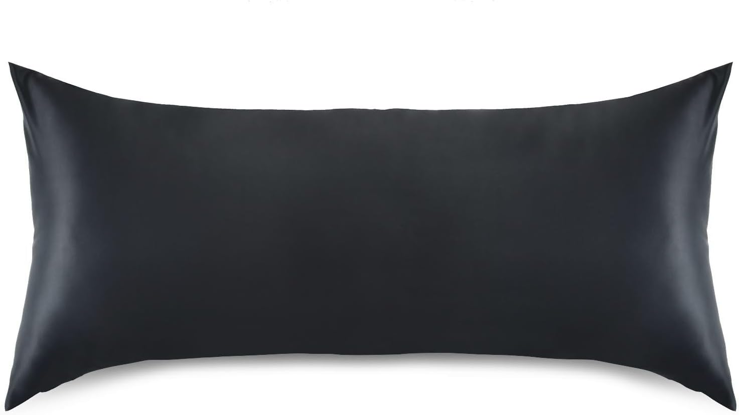 Black Color Pillow Covers Silk Pillowcase for Hair and Skin Soft Smooth Cooling Satin Pillowcase King Size Pillow Case for Women Boys…