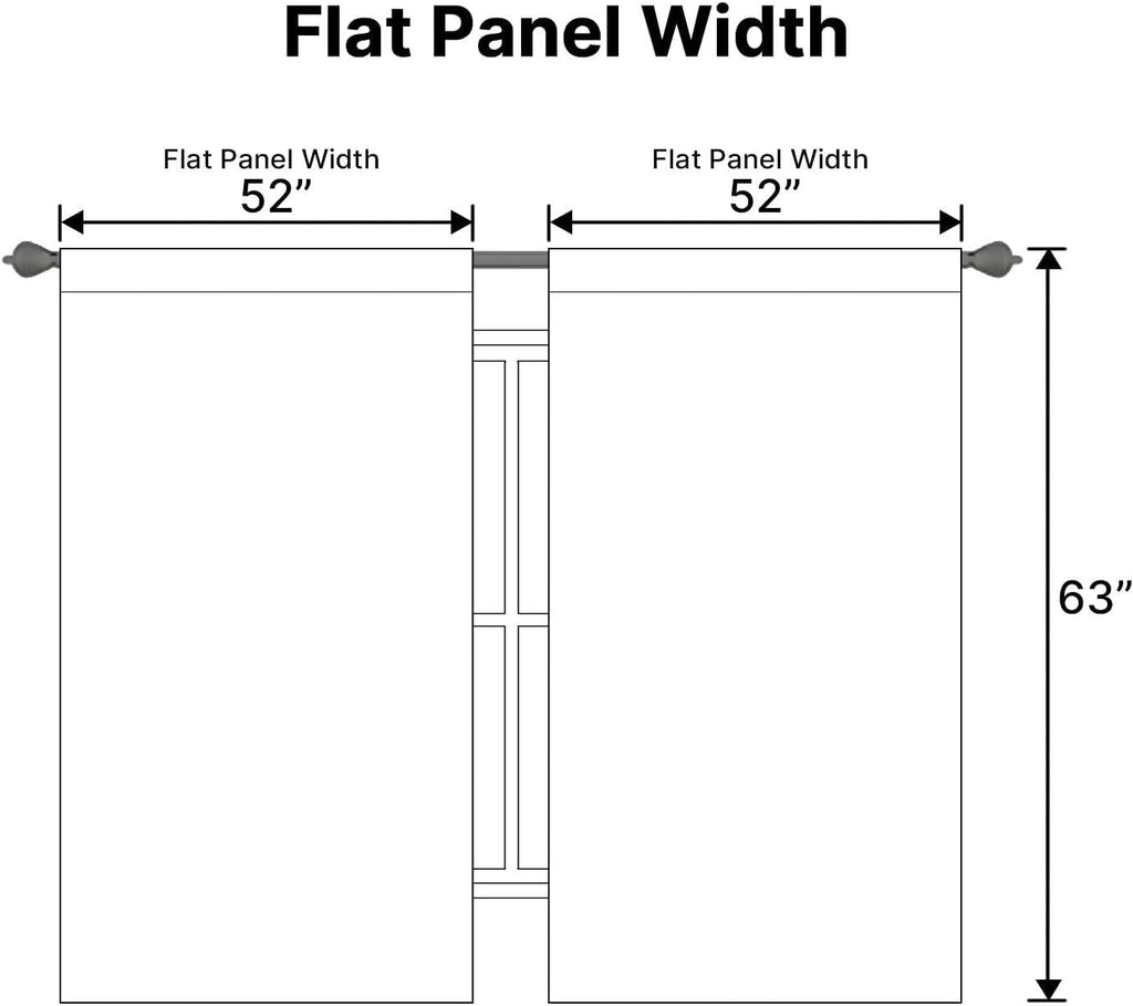 H.VERSAILTEX White Curtains Thermal Insulated Window Treatment Panels Room Darkening Privacy Assured Drapes for Living Room Bac…