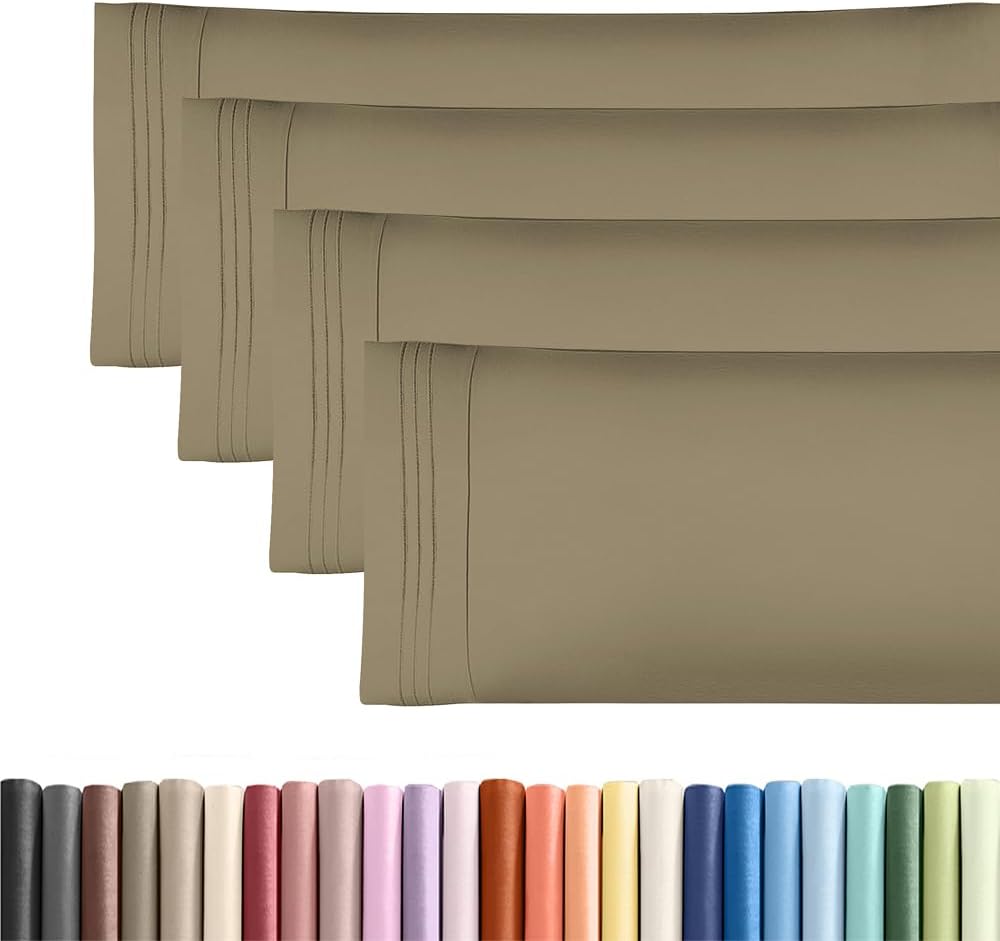 Body Pillowcases Set of 4-20x54 Long Body Pillow Case - Soft Body Pillow Cover for Sleeping & Side Sleepers - Comfy, Cozy Breathable &…