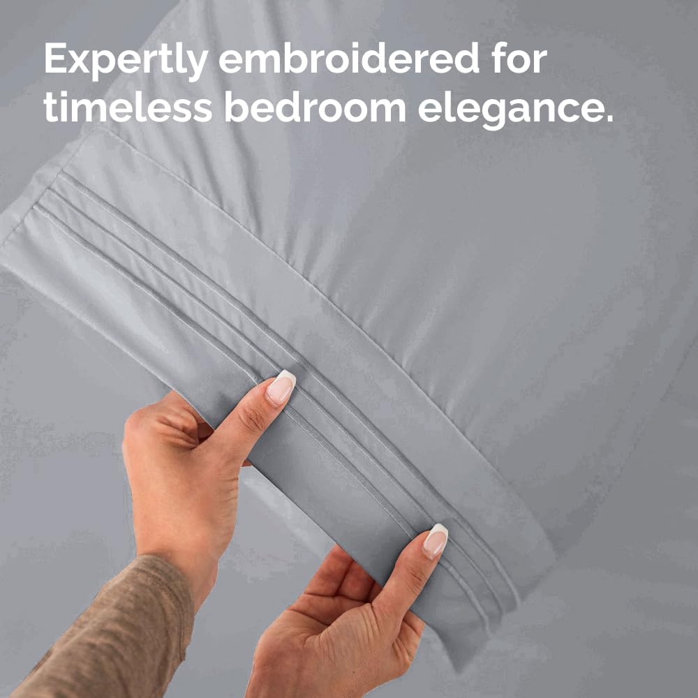 Queen Pillow Cases Set of 2 - Ultra Soft Hotel Quality Pillowcase Covers - Comfy, Cozy & Wrinkle Free - Shrink, Stain & Fade Resistant…