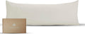 Bioweaves 100% Organic Washed Cotton Percale Weave Body Pillow Cover GOTS Certified Body Pillow Pillowcase – 21” x 54”, F Dew Cotton
