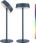 Cordless Lamp, Rechargeable Table Lamp, Battery Operated, RGB Dimmable Touch Control, 3 Color Temperatures, LED Memory Function, Portable…