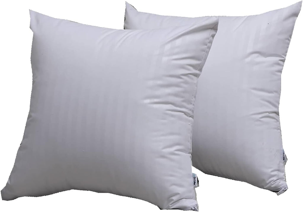 Kingnex Feather Proof Pillow Protectors 18x18 Waterproof Cover for Goose Down Square Throw Pillows 2 Pack