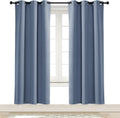 NICETOWN Kitchen Blackout Window Curtain Panel Home Fashion Thermal Insulated Solid Grommet Room Darkening Drape for Apartment (Stone…