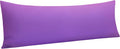 Ntbay Body Pillowcase - Brushed Microfiber 20x54 Pillowcase - Soft, Wrinkle-Free, Fade-Resistant, Stain-Resistant, Purple Body Pillow Cover…