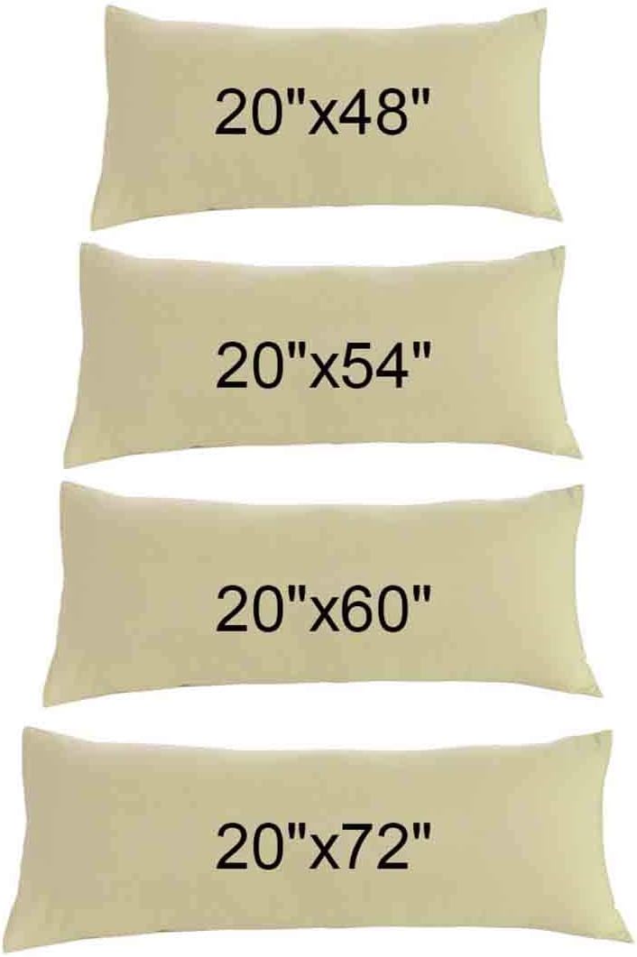uxcell 100% Microfiber Body Pillow Cover | 1800 Thread Count Pillowcase | Soft Pillow Case with Envelope Closure | 90 GSM Ployester | No Wr…