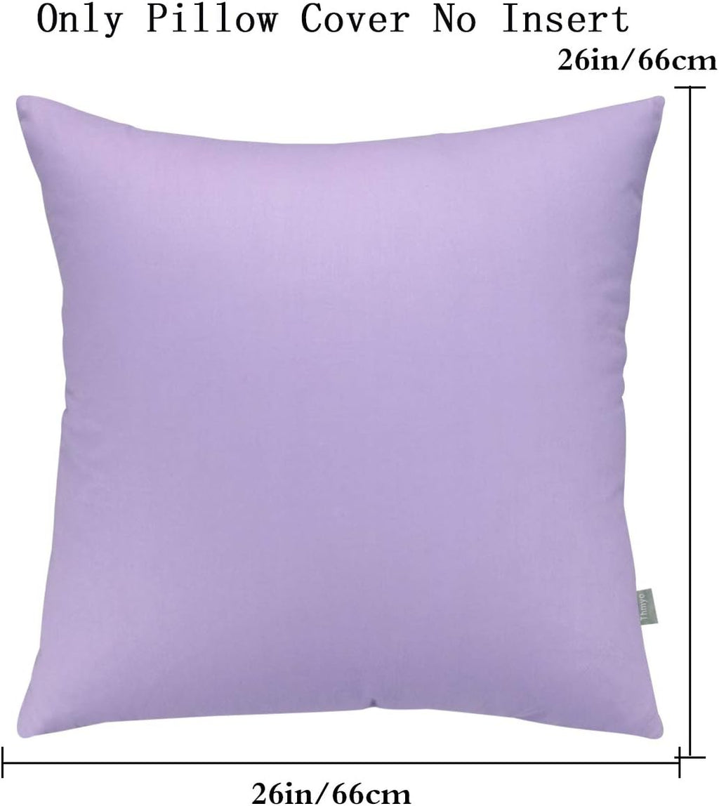 Thmyo 4-Pack 100% Cotton Comfortable Solid Decorative Throw Pillow Case, Thmyo Square Cushion Cover Pillowcase Sublimation Blank Pillow Cove…