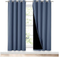 Nicetown Full Shade Curtain Panels 72 inches Long, Pair of Energy Smart & Noise Blocking Out Blackout Drapes for Guest Room Window, Thermal…