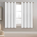 H.VERSAILTEX Pure White Curtain for Living Room Thermal Insulated Window Treatment Curtain 54 inch Length Energy Saving Solid G…