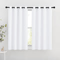 NICETOWN White Room Darkening Curtain Panels - Tripe Weave Thermal Insulated Grommet Room Darkening Window Draperies and Curtains for…
