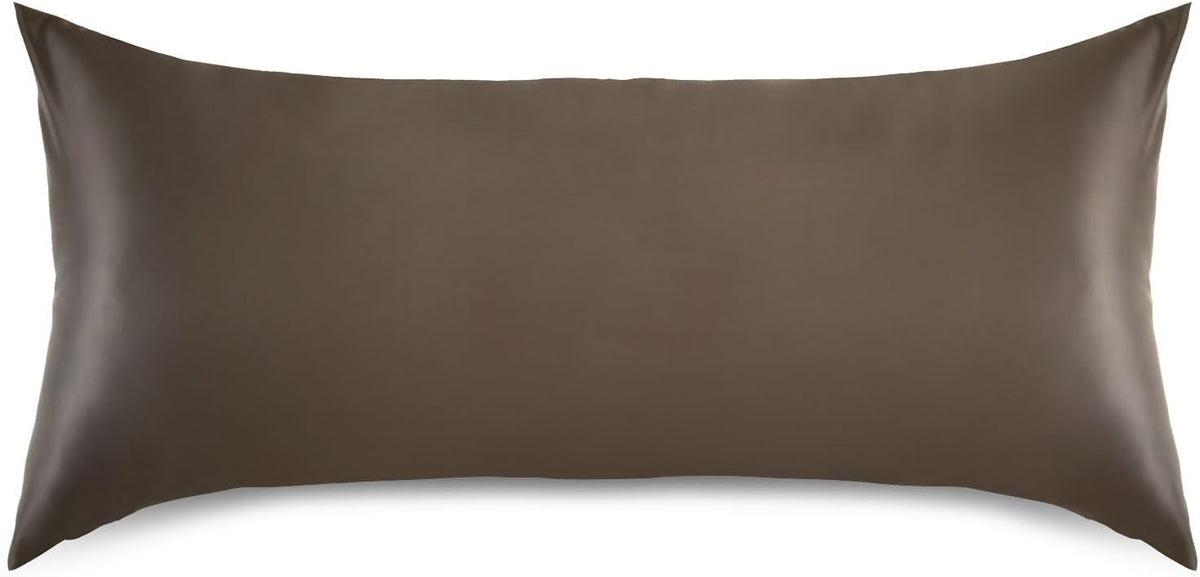 YETTASBIN Solid Color Satin Pillowcase, Soft Breathable Silk Pillow Case with Envelope Closure for Hair and Skin, Standard Size 26 x 20 Inch