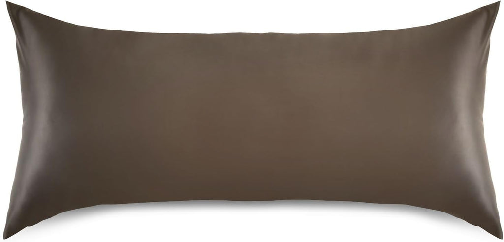 YETTASBIN Solid Color Satin Pillowcase, Soft Breathable Silk Pillow Case with Envelope Closure for Hair and Skin, Queen Size 30 x 20 Inch