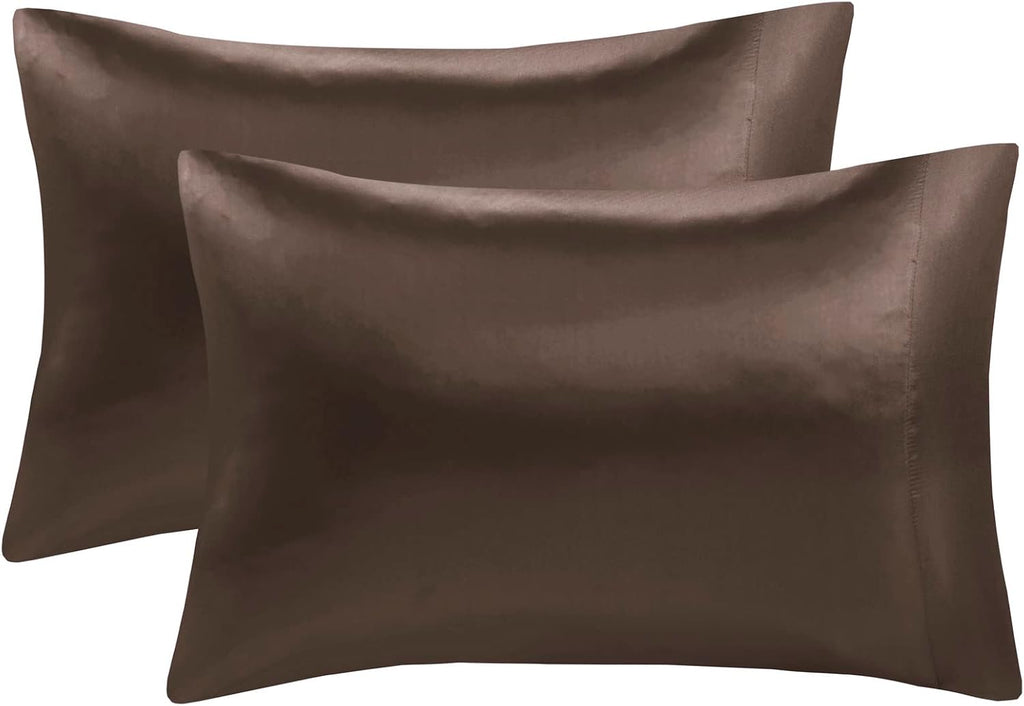 Madisonpark Madison Park Essentials Satin Sheet Set Luxury and Silky with Natural Sheen, Elastic 14" Pocket fits up to 16" Mattress, All Ar…