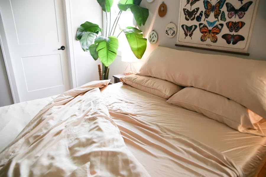 Copper Ion Infused Rayon Derived from Bamboo Cooling Body Pillow Cover, Soft and Breathable Long Pillow Case, Grey (20x72)