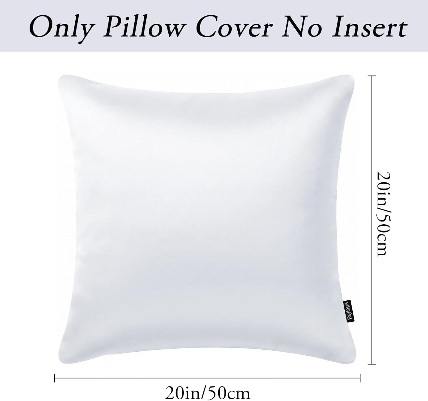 Faylapa 4 Pack Christmas Satin Throw Pillow Cases, White Heavy Silk Satin Decorative Pillow Covers Solid Dyed Soft Pillow Cover Home…