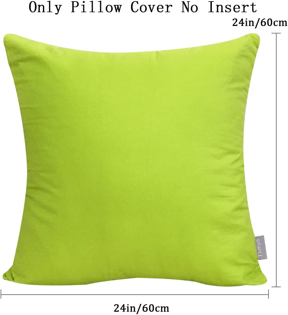 Thmyo 4-Pack 100% Cotton Comfortable Solid Decorative Throw Pillow Case Square Cushion Cover Pillowcase Sublimation Blank Pillow Covers DIY…
