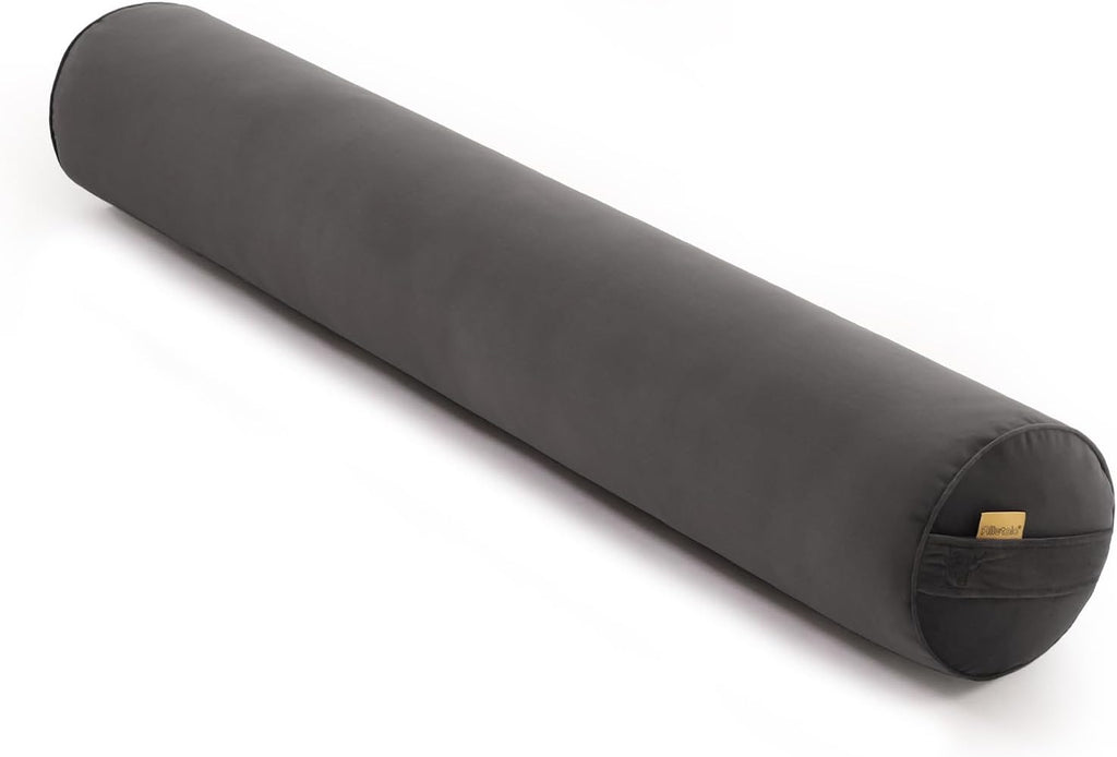 Body Pillow for Adults, Long Round Pillow, Big Cylindrical Pillow, Large Full Bolster Pillows for Side Sleepers (Steel Gray, 47.24"*7.87")