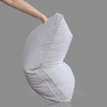 Three Geese Pack of 1 White Goose Feather Polyester Bed Pillows Queen/Standard Size- Soft 600 Thread Count 100% Cotton, Medium Firm, Soft…