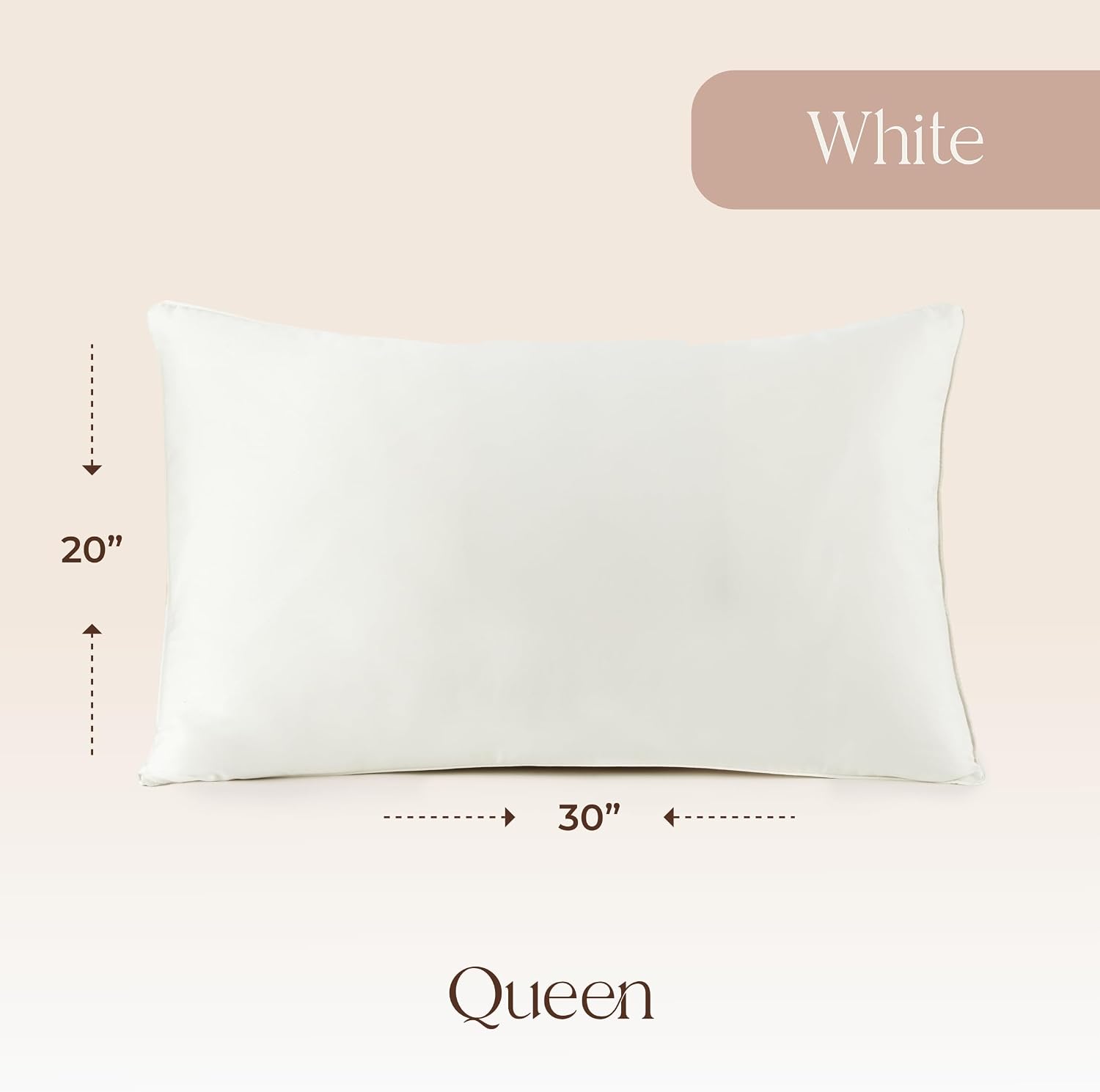 WhisperOrganics Organic Cotton Pillow Protector - 100% Waterproof Pillow Protector Queen Size GOTS & Fairtrade Certified - 140GSM Hypoaller…