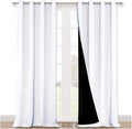 Nicetown Room Warming Full Shading Curtains for Windows, Super Heavy-Duty Black Lined Blackout Curtains for Bedroom, Privacy Assured Window…