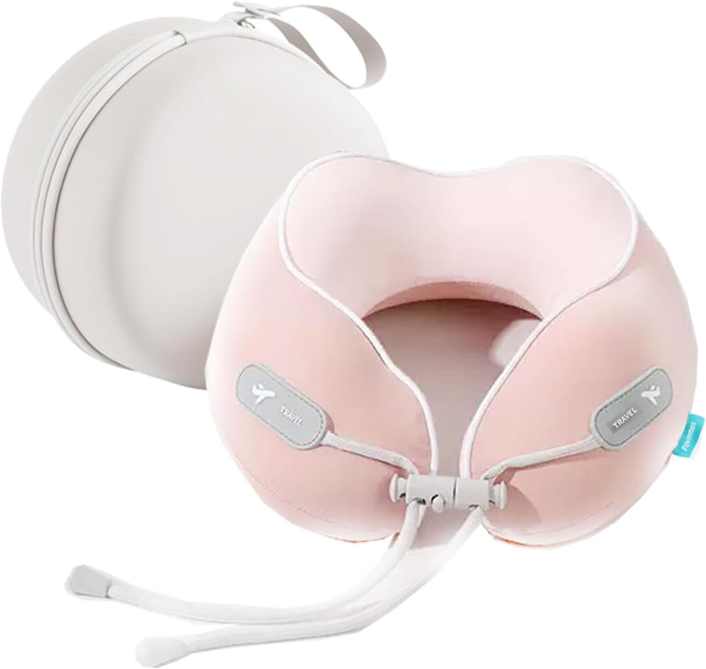Kids Travel Pillow - Memory Foam Soft Airplane Neck Pillow for Head Neck Support, Compact Design with Hard Case, for Airplane, Car, Home…